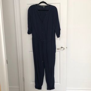 CHIC by JACOB Navy Jumpsuit